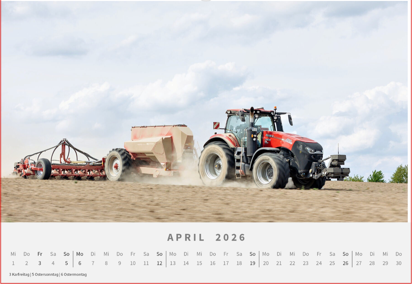 Landwirtschafts Kalender 2026