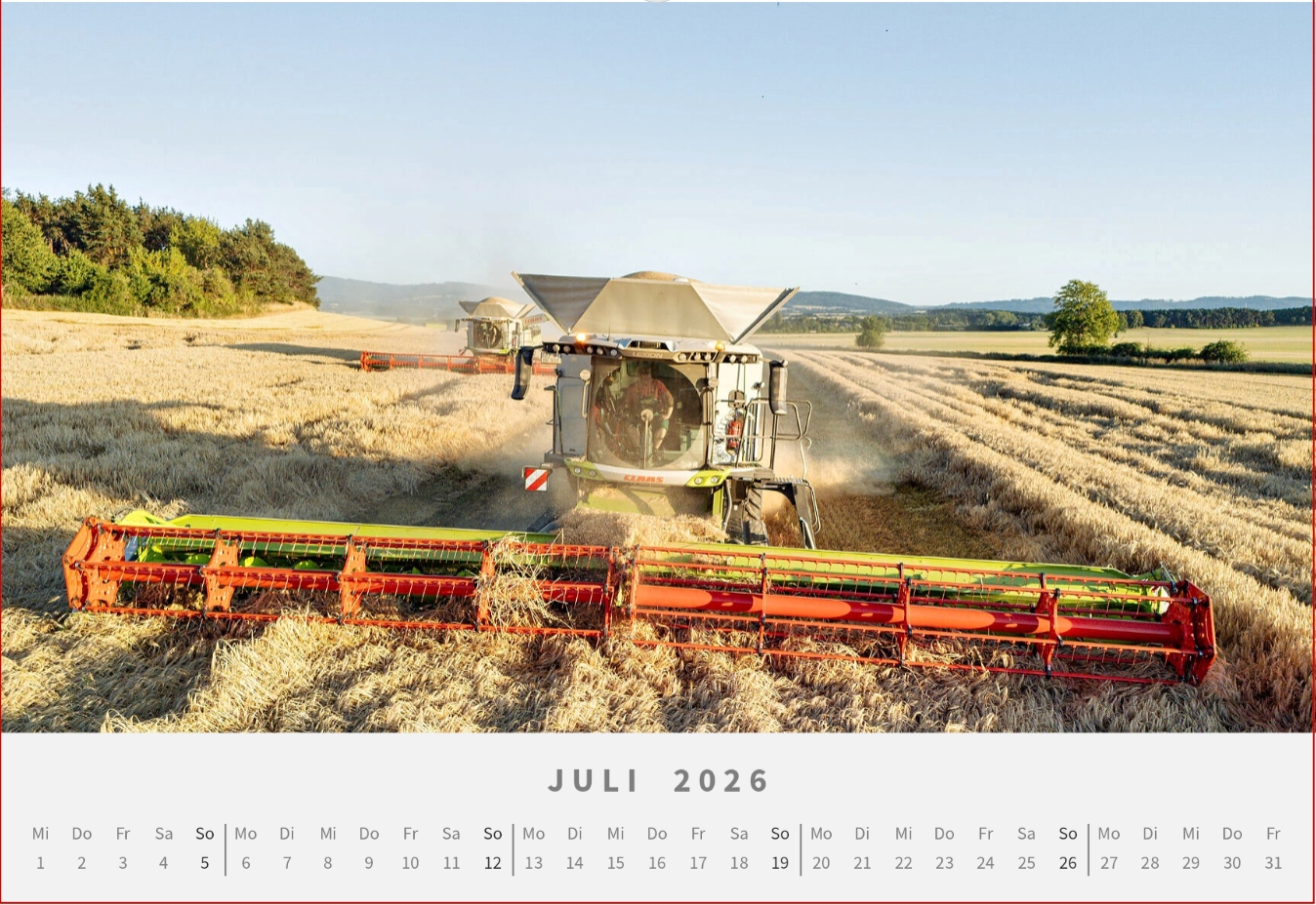 Landwirtschafts Kalender 2026