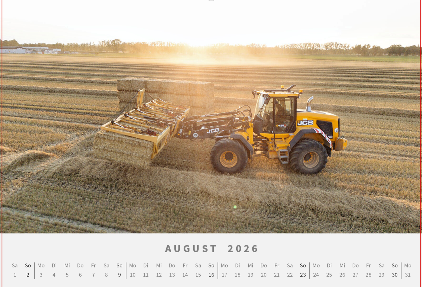 Landwirtschafts Kalender 2026